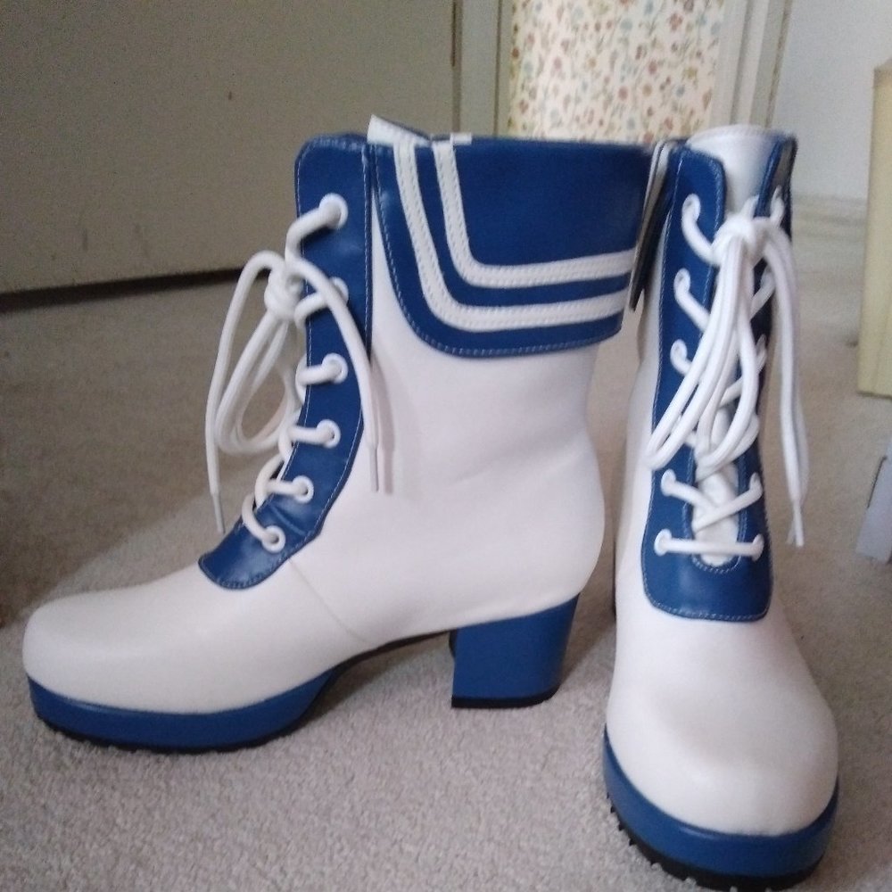 Sailor Boots Navy White 7 NWT